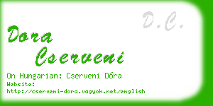 dora cserveni business card